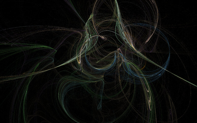 Abstract fractal light patterns