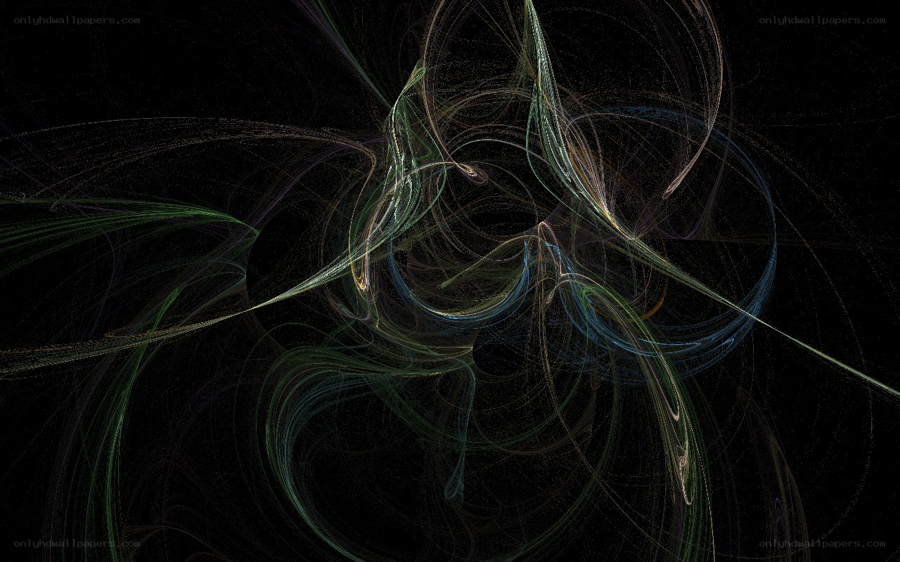 Abstract fractal light patterns