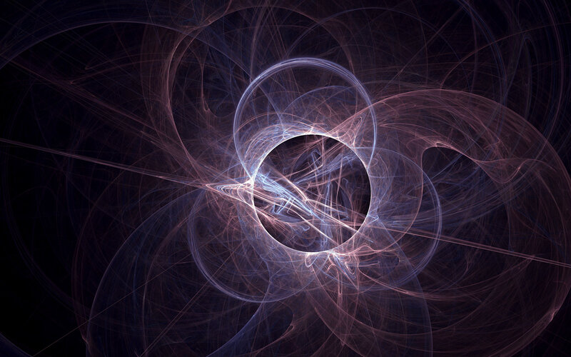 Abstract fractal light patterns