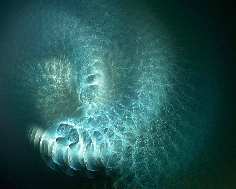 Abstract fractal light patterns