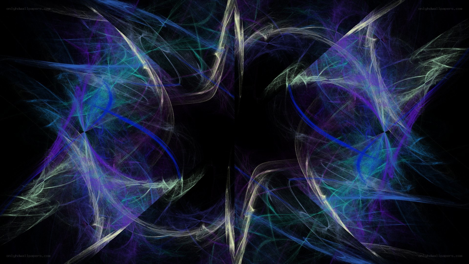 Abstract fractal light patterns