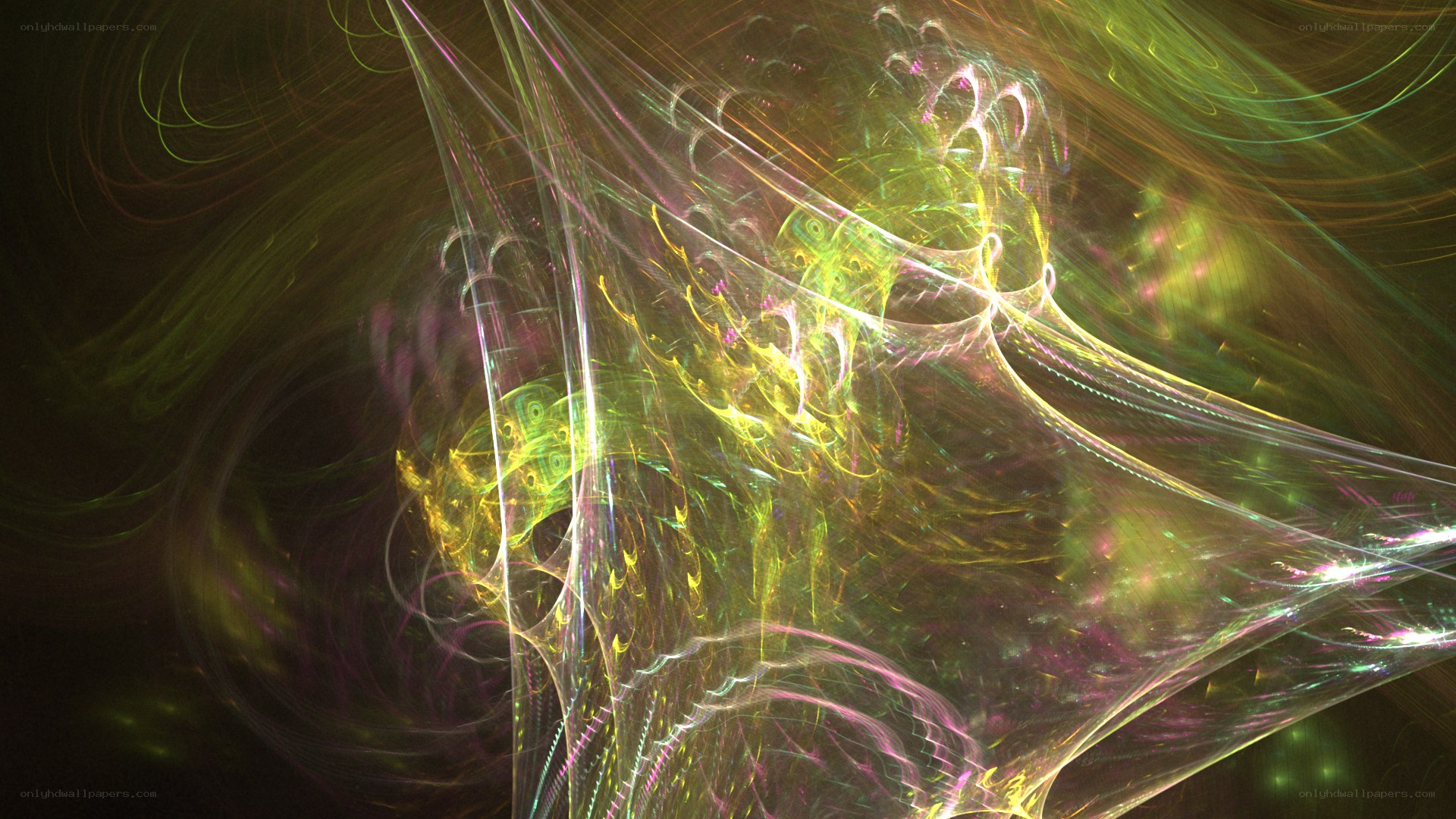Abstract fractal light patterns