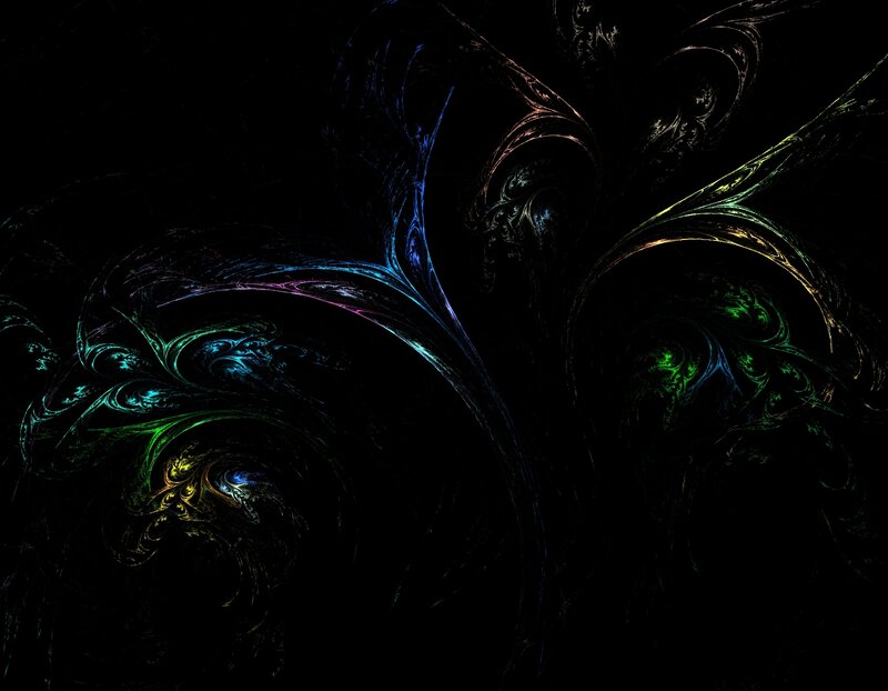 Abstract fractal light patterns