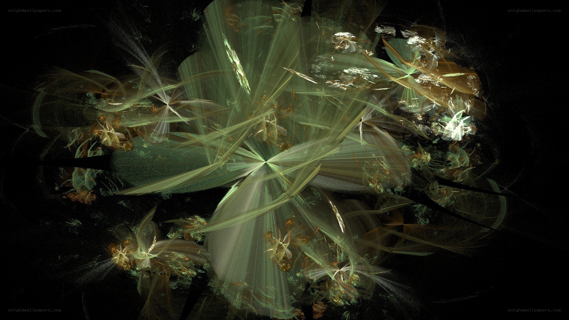 Abstract fractal light patterns