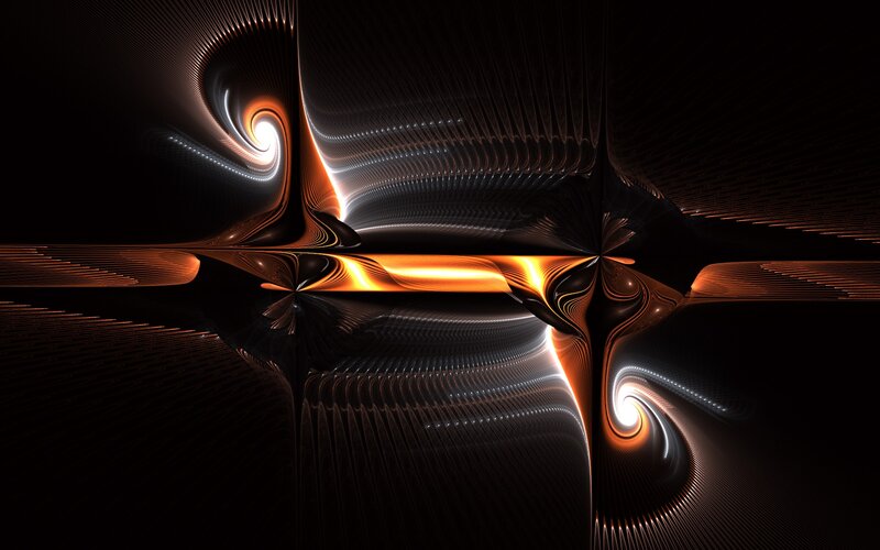 Abstract fractal light patterns