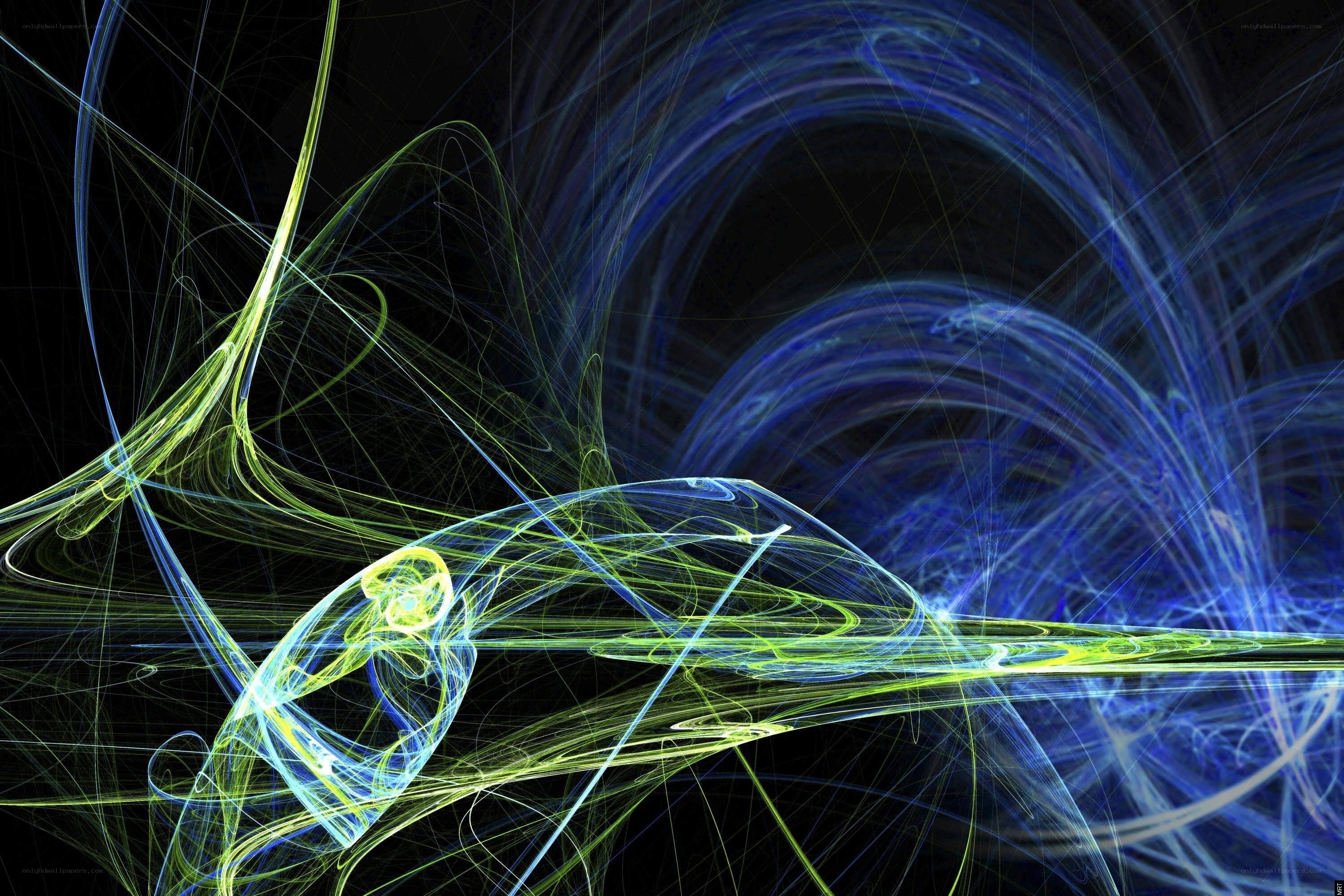 Abstract fractal light patterns