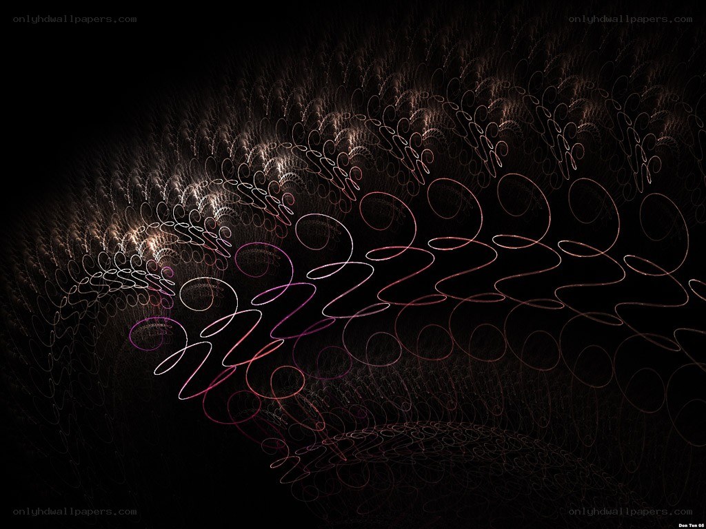 Abstract fractal light patterns