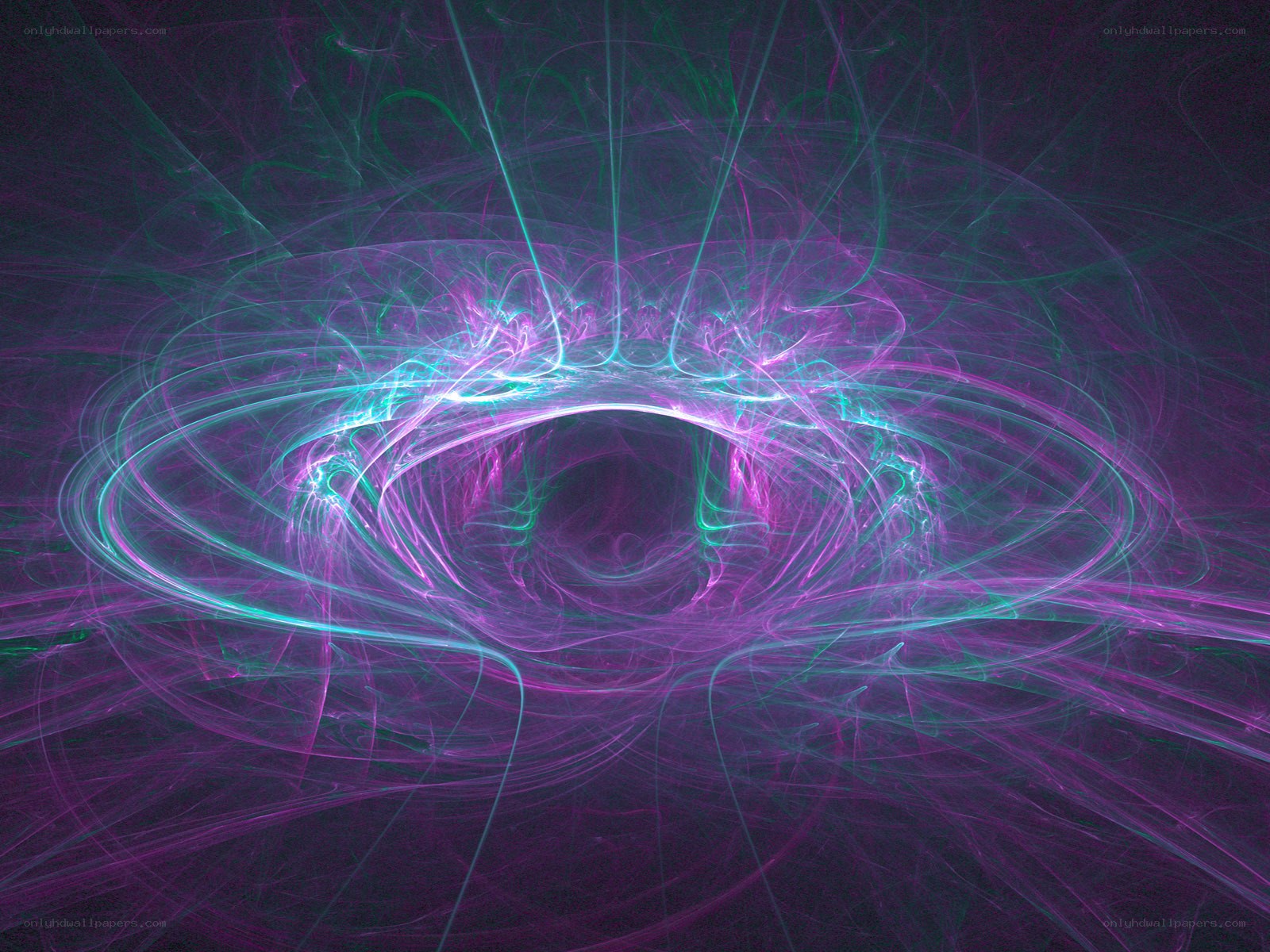 Abstract fractal light patterns