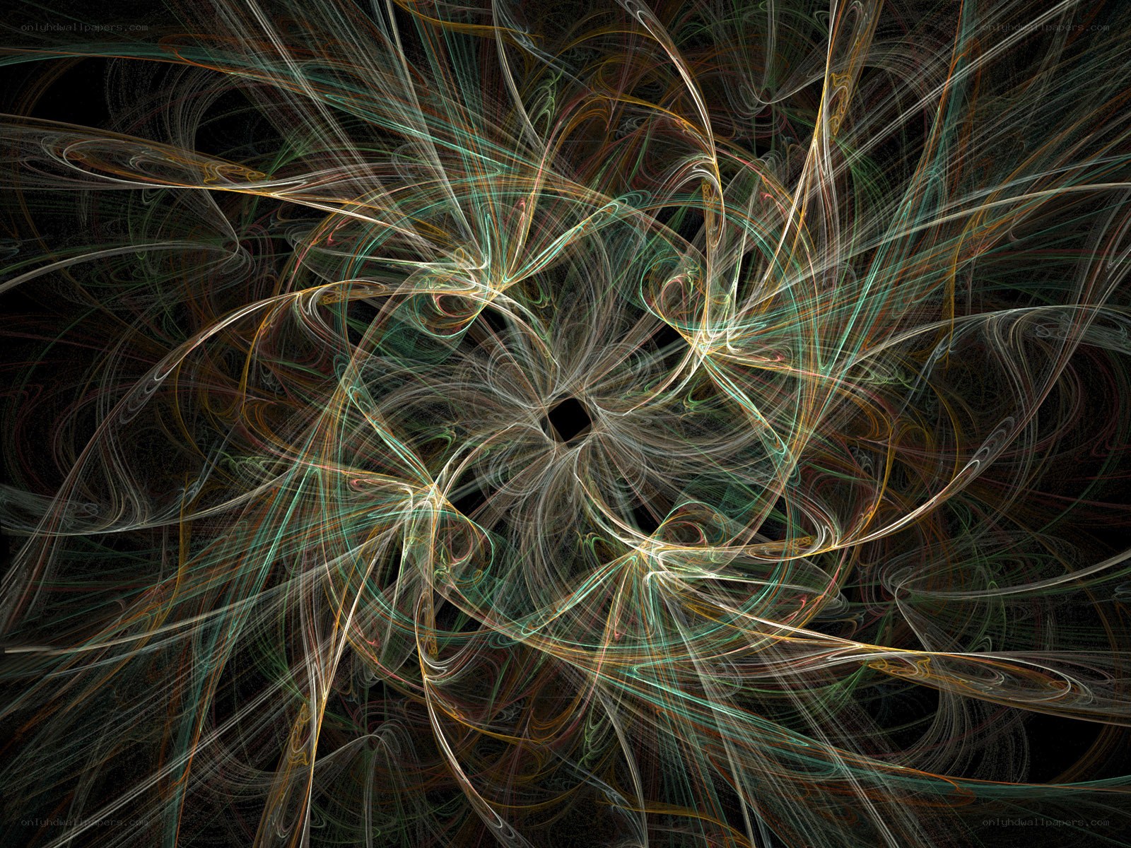 Abstract fractal light patterns