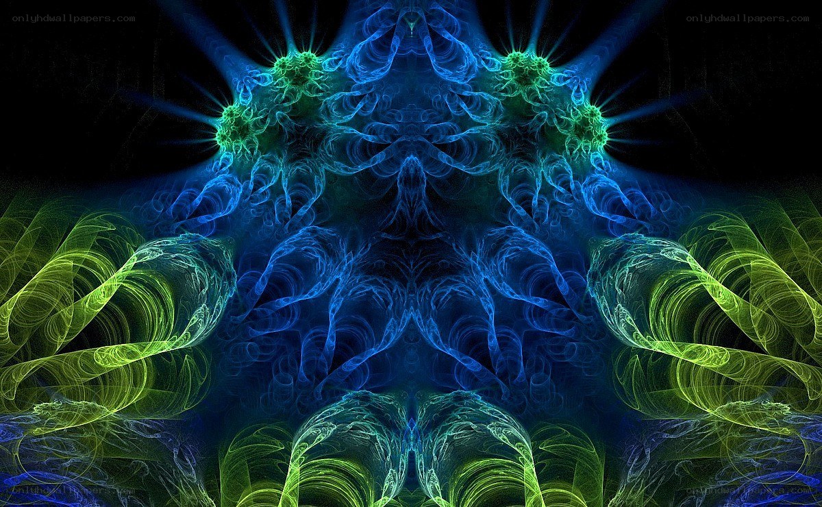 Abstract fractal light patterns