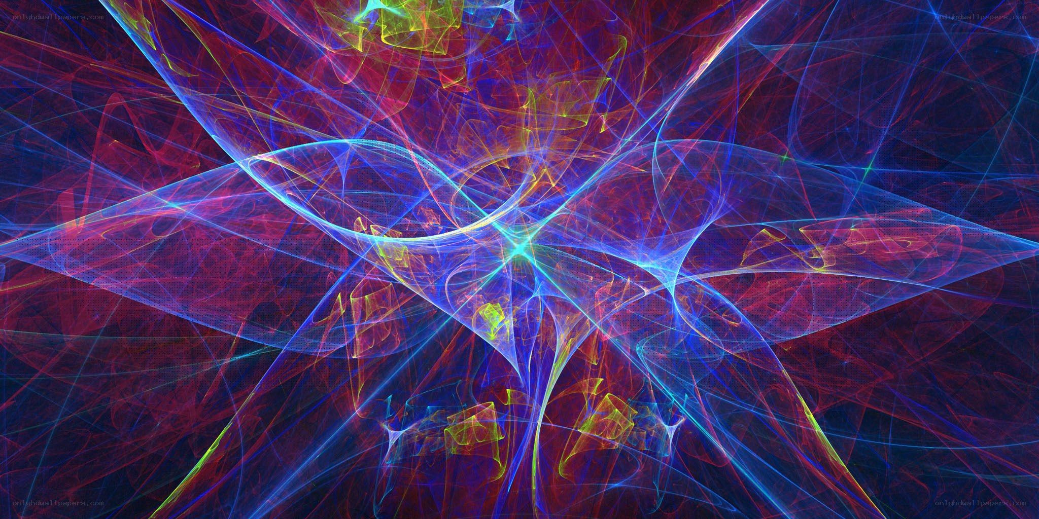 Abstract fractal light patterns