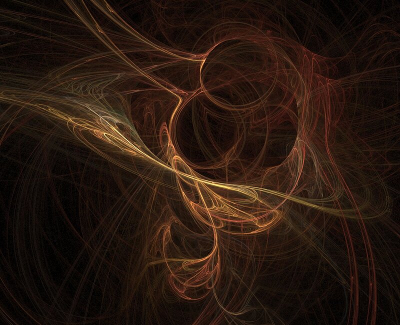 Abstract fractal light patterns