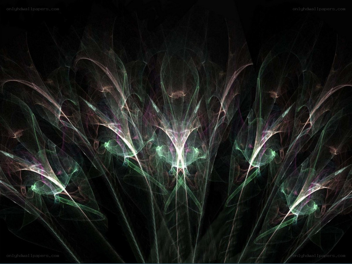Abstract fractal light patterns