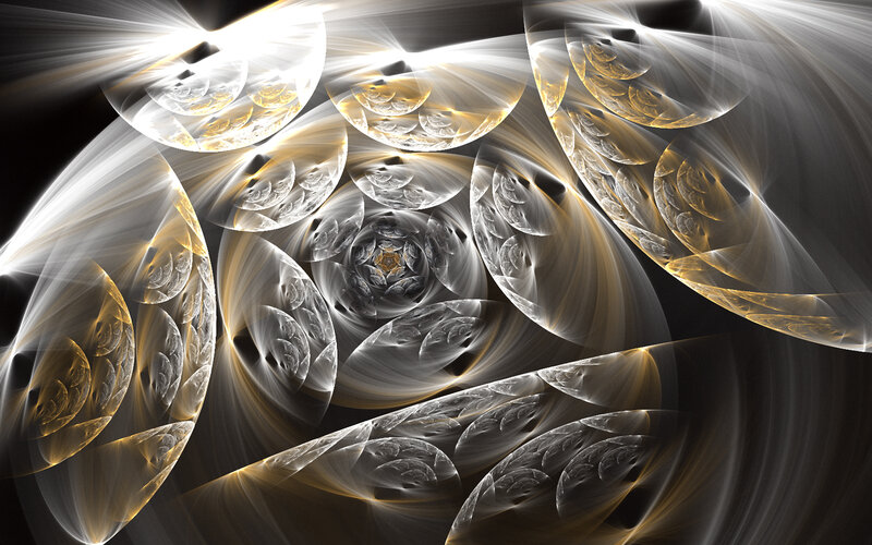 Abstract fractal light patterns