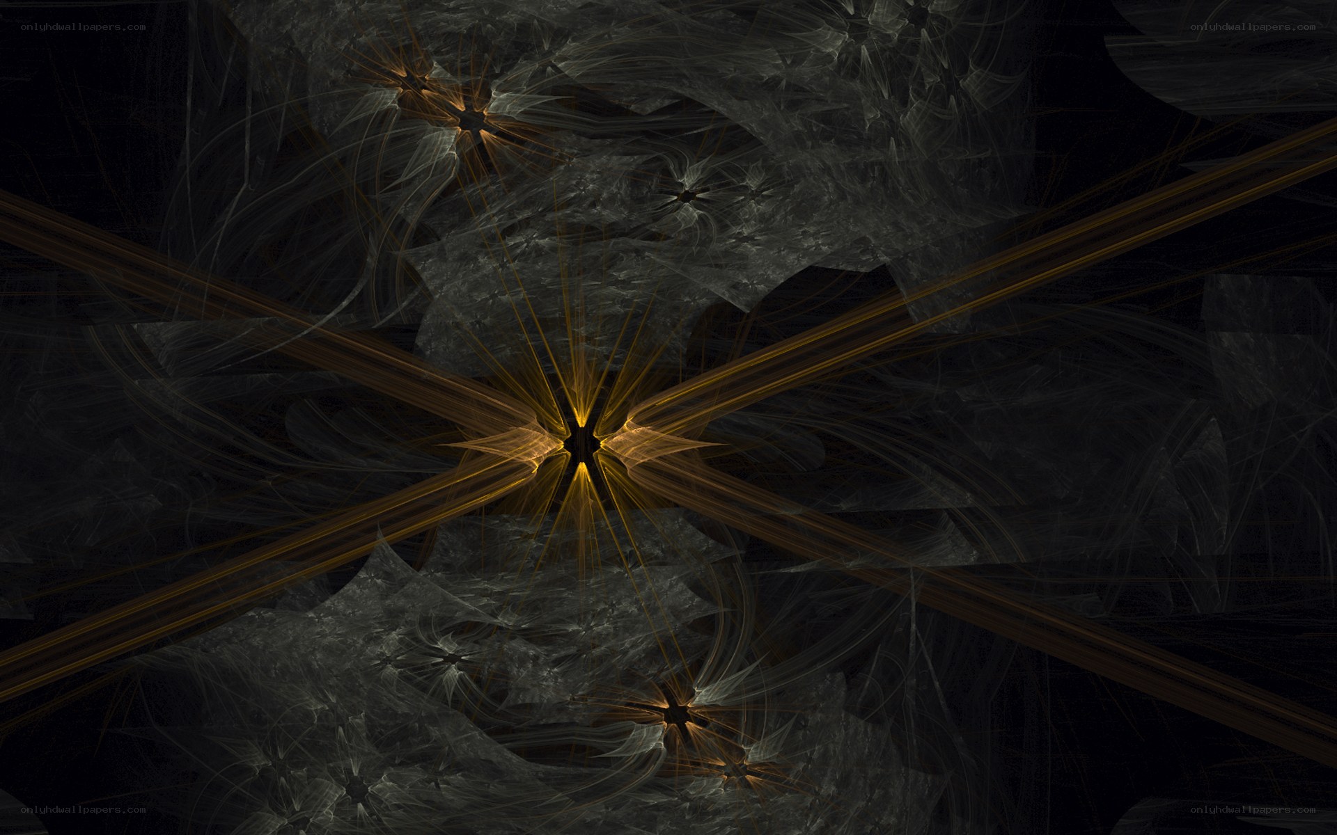 Abstract fractal light patterns