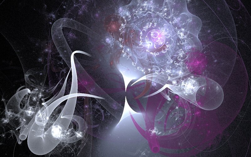 Abstract fractal light patterns