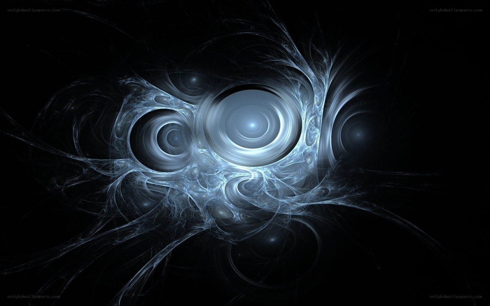Abstract fractal light patterns