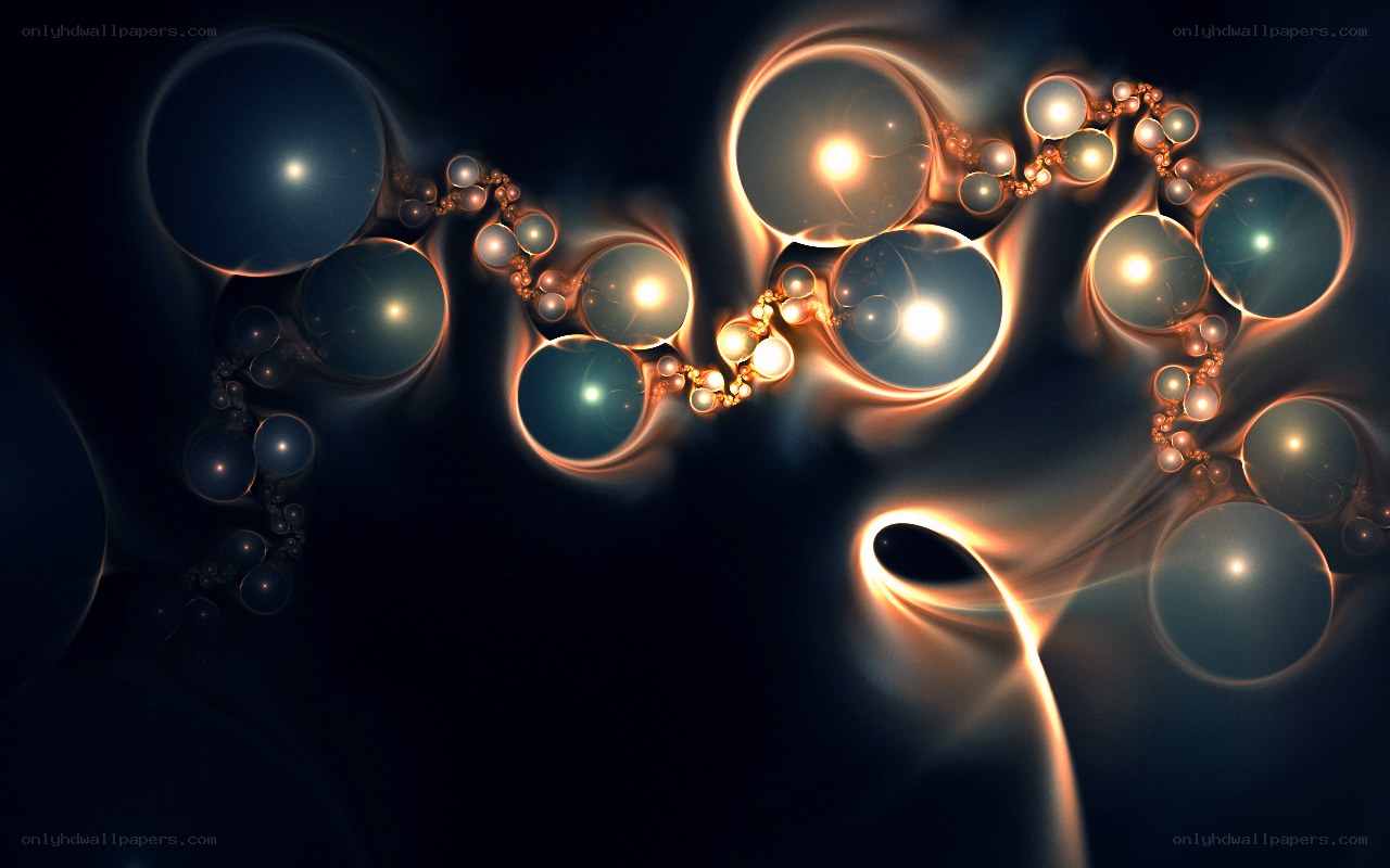 Abstract fractal light spheres