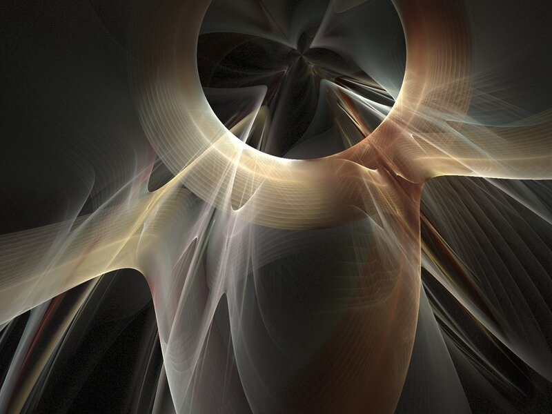 Abstract fractal light swirl