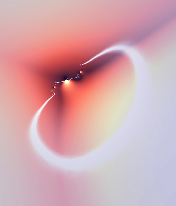 Abstract fractal light swirl