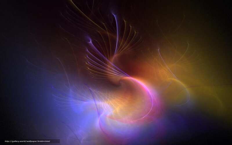 Abstract fractal light swirl