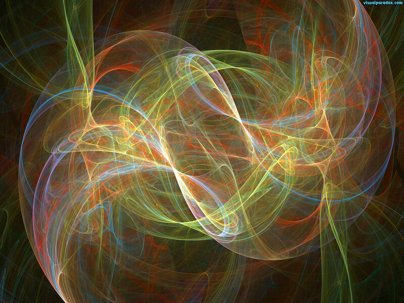 Abstract fractal light swirls