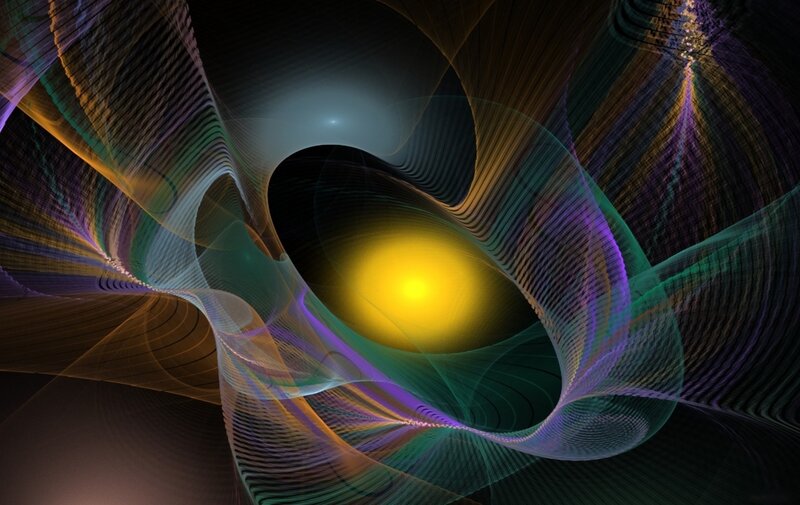 Abstract fractal light waves
