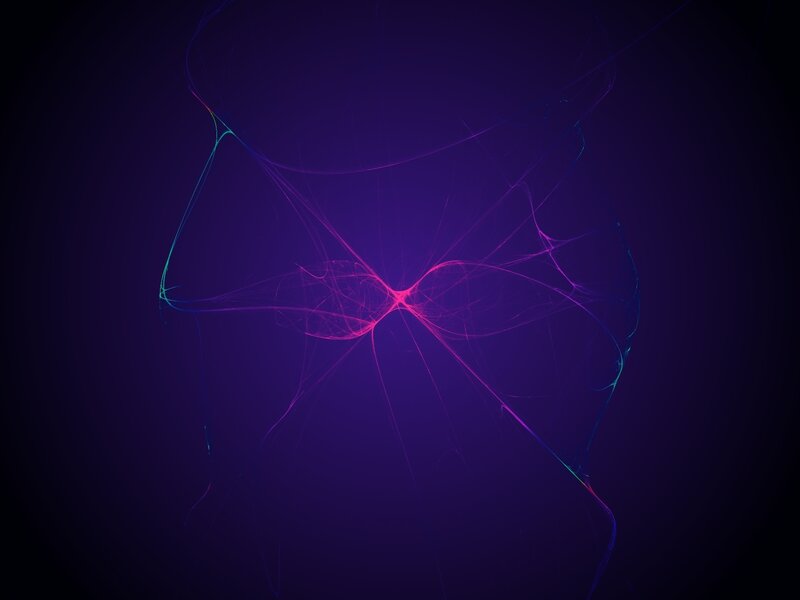 Abstract Fractal Lines — Purple, Mysterious