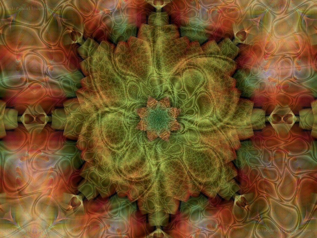 Abstract fractal mandala