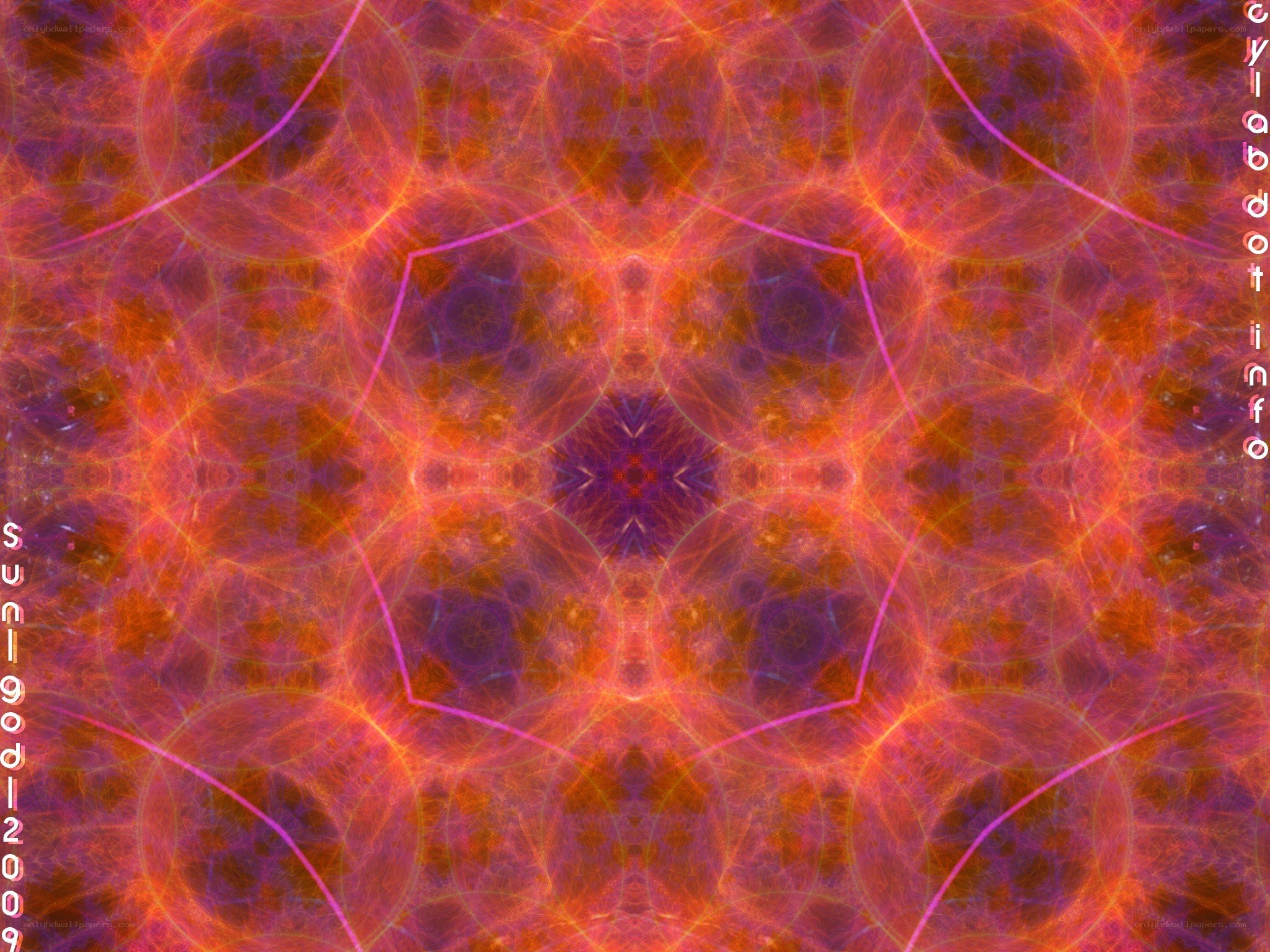 Abstract fractal mandala