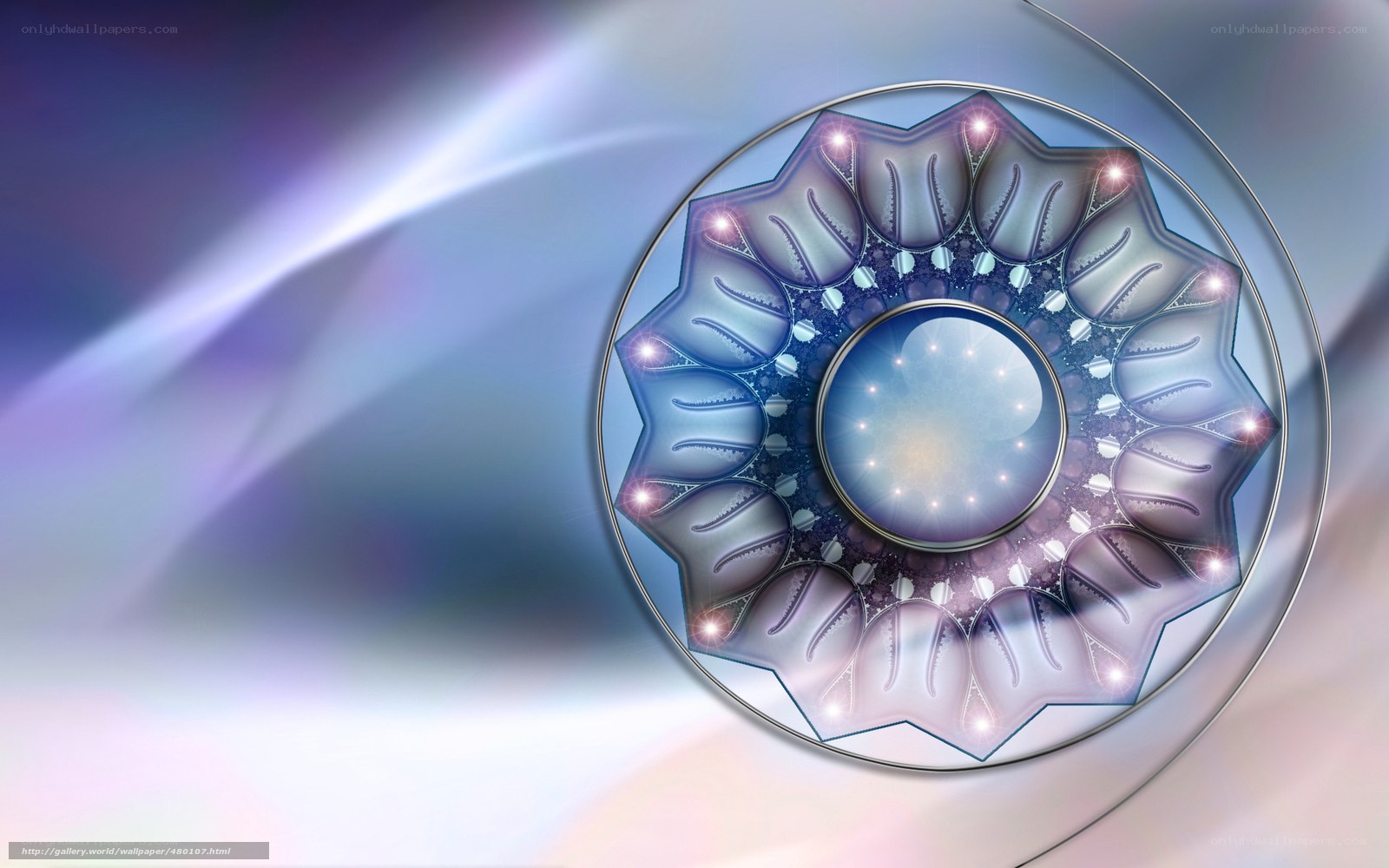 Abstract fractal mandala design