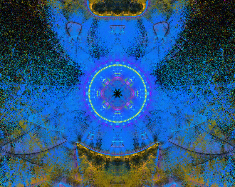Abstract fractal mandala