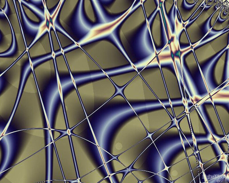Abstract fractal network pattern