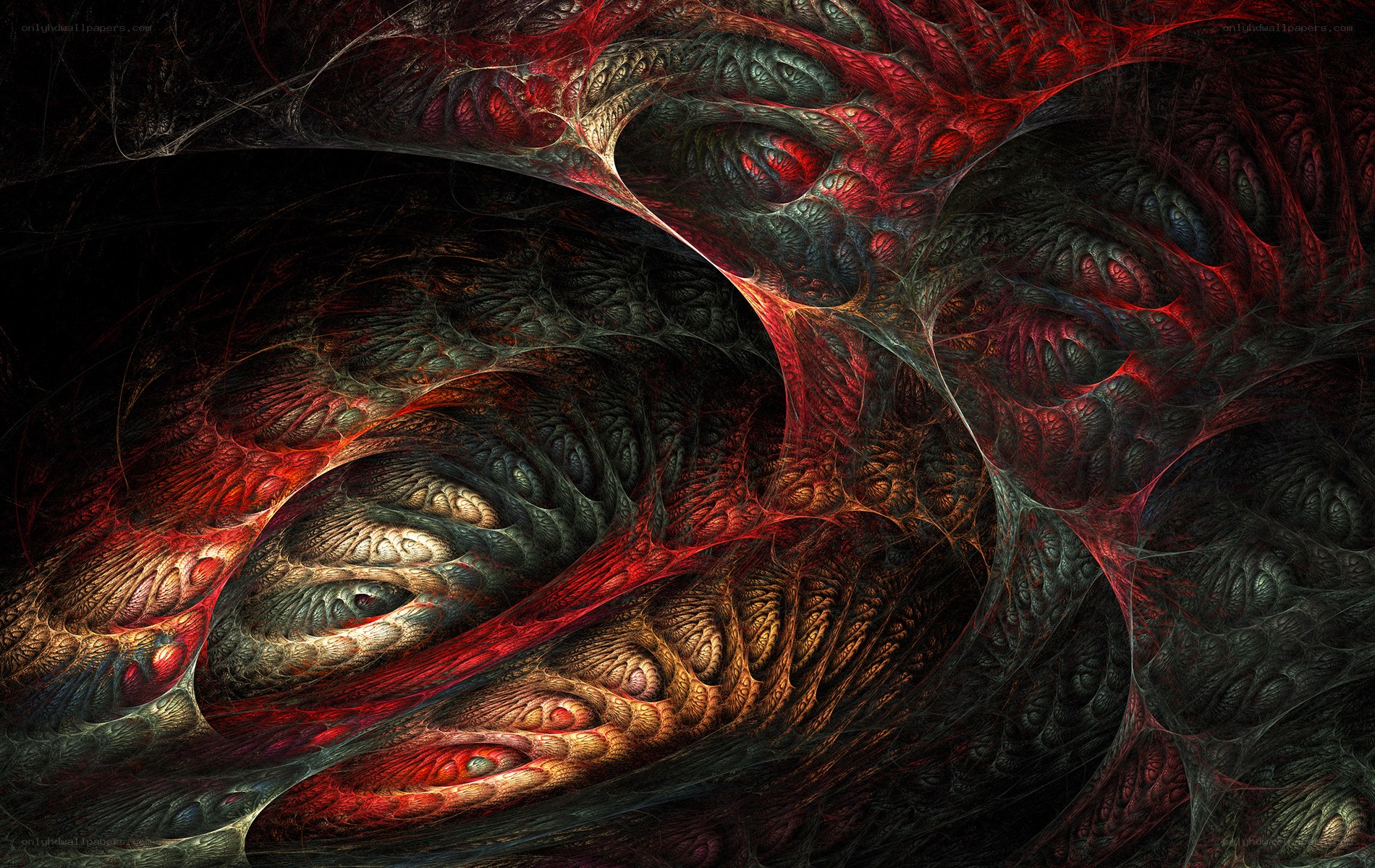 Abstract fractal organic form