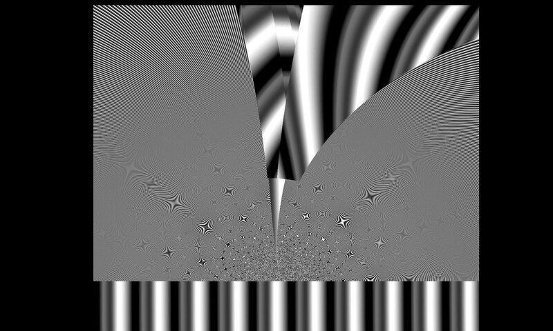 Abstract Fractal Pattern — Black, Hypnotic, Stripes
