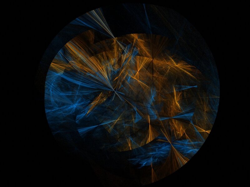 Abstract Fractal Pattern — Blue