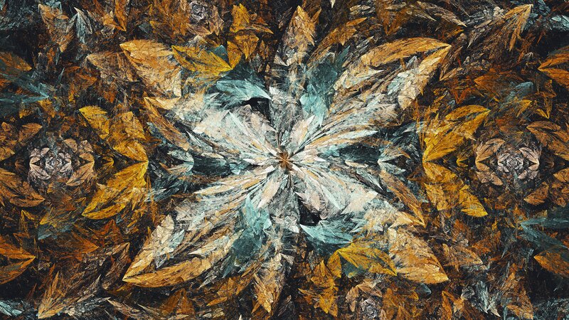 Abstract Fractal Pattern — Brown, Complex