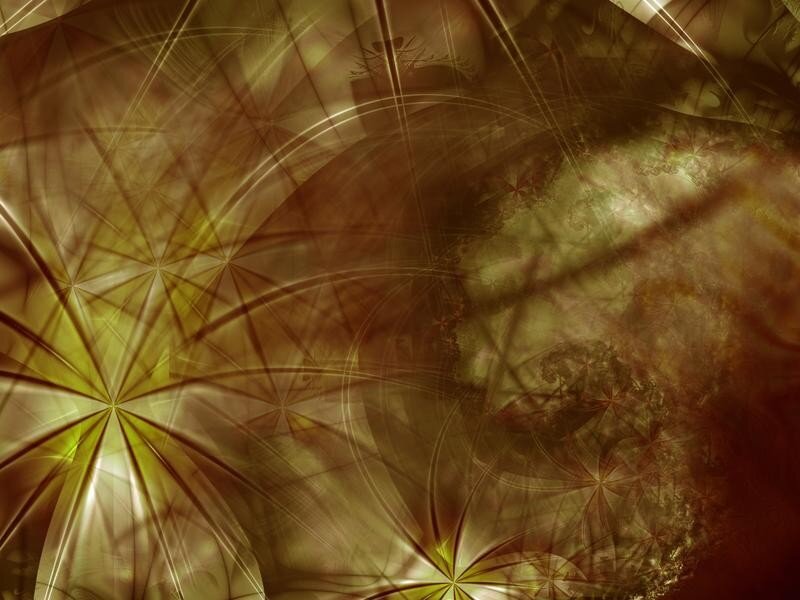Abstract Fractal Pattern — Brown, Mysterious, Digital Art, Light Rays