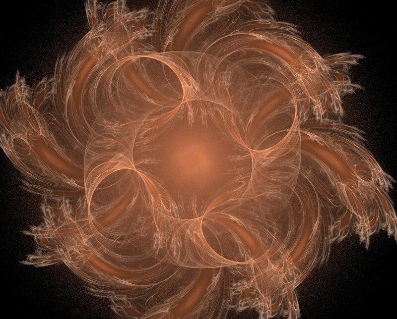 Abstract Fractal Pattern — Brown