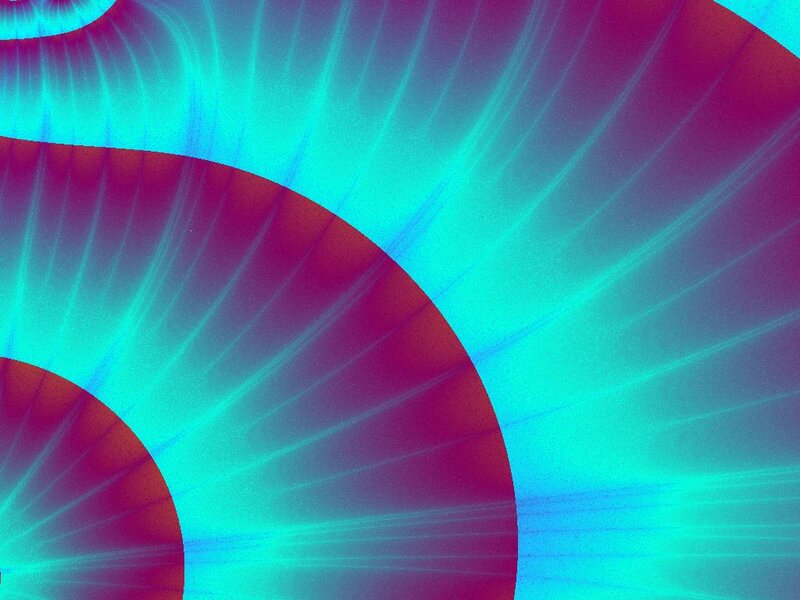 Abstract Fractal Pattern — Cyan