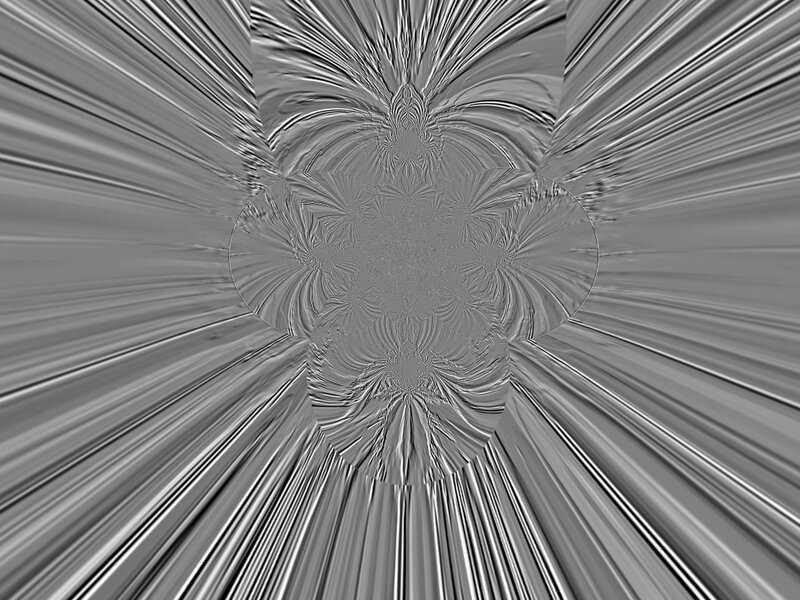 Abstract Fractal Pattern — Gray, Calm, Lines