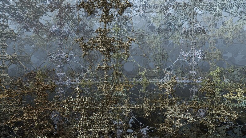 Abstract Fractal Pattern — Gray, Complex