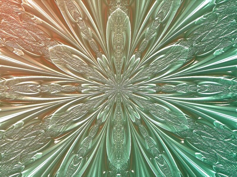Abstract Fractal Pattern — Green, Calm