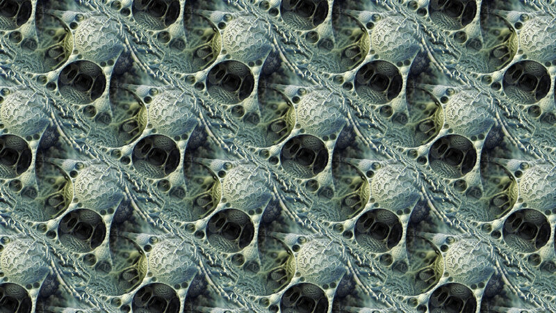 Abstract Fractal Pattern — Green, Complex