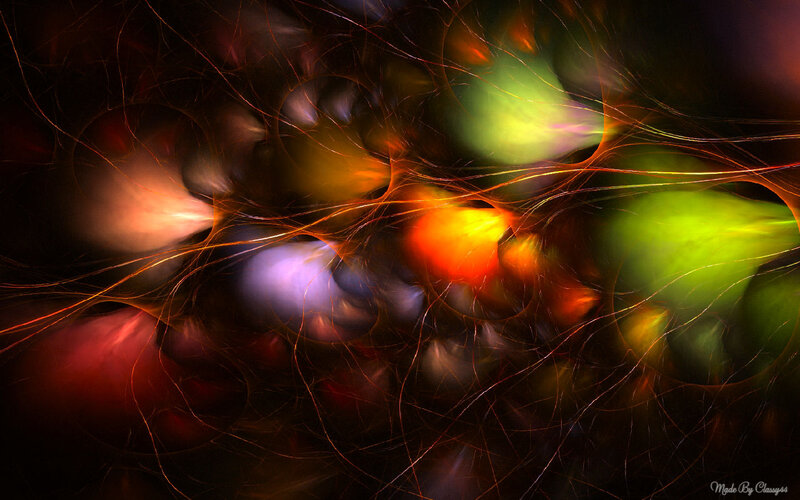 Abstract Fractal Pattern — Green, Dynamic