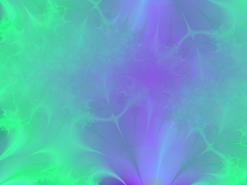 Abstract Fractal Pattern — Green, Ethereal, Digital Art, Light