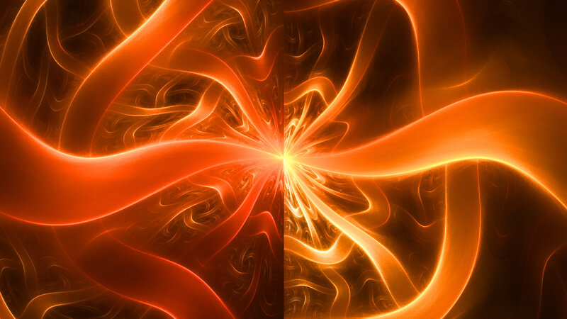 Abstract Fractal Pattern — Orange