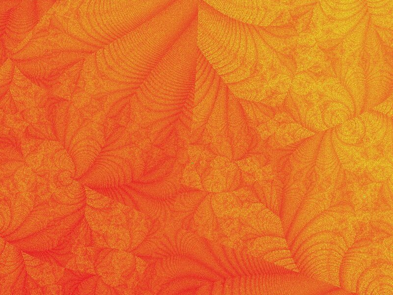 Abstract Fractal Pattern — Orange, Warm