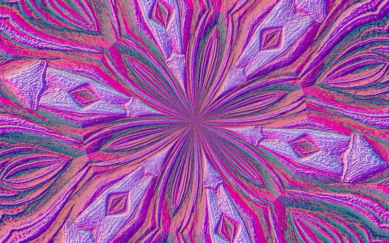 Abstract Fractal Pattern — Pink, Hypnotic, Digital Art