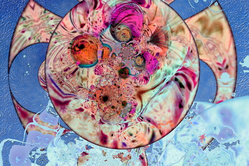 Abstract Fractal Pattern — Pink, Hypnotic